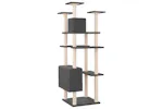 Vidaxl Cat Tree With Sisal Scratching Posts Dark Grey 162 Cm Vidaxl Cat Tree With Sisal Scratching Posts Dark Grey 162 Cm