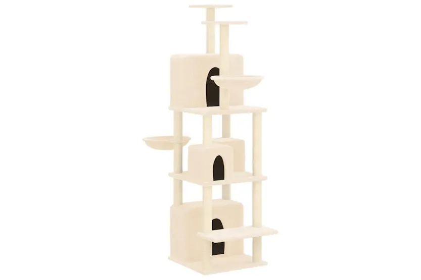 Vidaxl Cat Tree With Sisal Scratching Posts Cream 180 Cm Vidaxl Cat Tree With Sisal Scratching Posts Cream 180 Cm