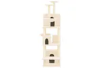 Vidaxl Cat Tree With Sisal Scratching Posts Cream 180 Cm Vidaxl Cat Tree With Sisal Scratching Posts Cream 180 Cm
