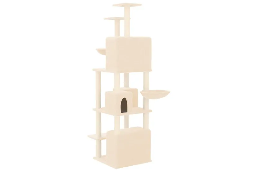 Vidaxl Cat Tree With Sisal Scratching Posts Cream 180 Cm Vidaxl Cat Tree With Sisal Scratching Posts Cream 180 Cm