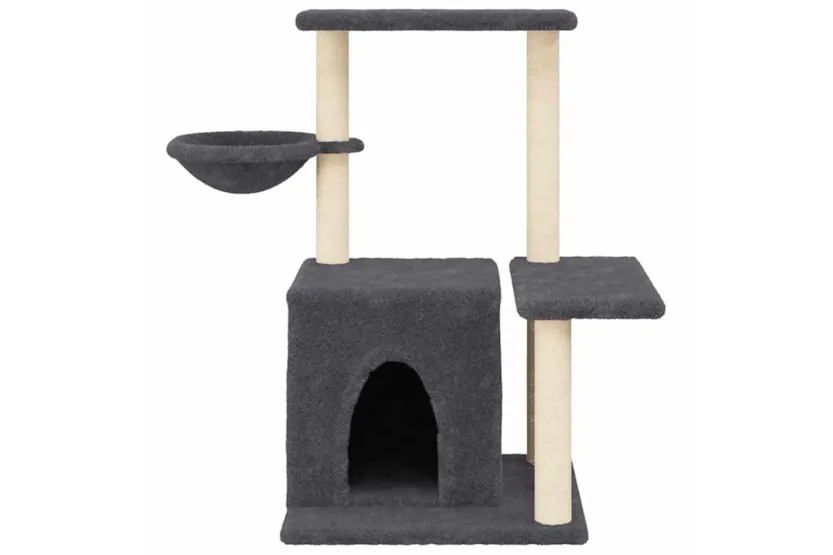 Vidaxl Cat Tree With Sisal Scratching Posts Dark Grey 83 Cm Vidaxl Cat Tree With Sisal Scratching Posts Dark Grey 83 Cm