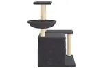 Vidaxl Cat Tree With Sisal Scratching Posts Dark Grey 83 Cm Vidaxl Cat Tree With Sisal Scratching Posts Dark Grey 83 Cm