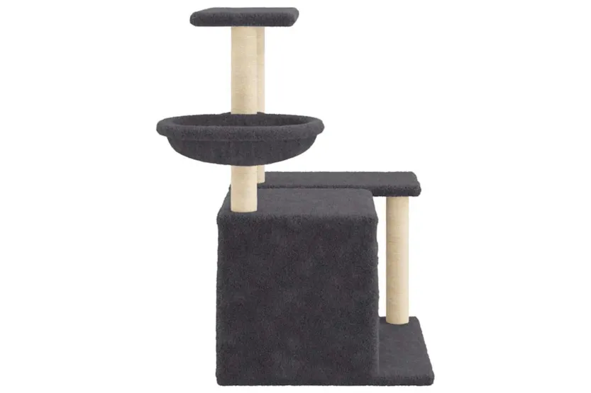 Vidaxl Cat Tree With Sisal Scratching Posts Dark Grey 83 Cm Vidaxl Cat Tree With Sisal Scratching Posts Dark Grey 83 Cm
