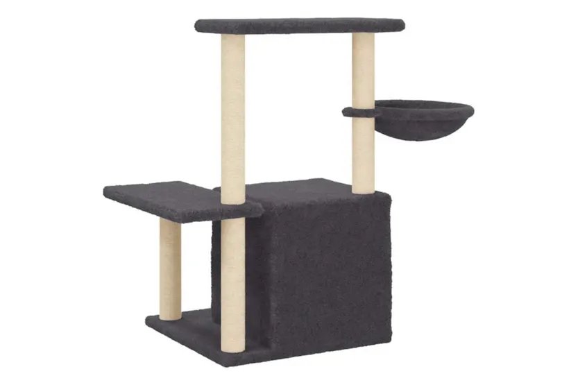 Vidaxl Cat Tree With Sisal Scratching Posts Dark Grey 83 Cm Vidaxl Cat Tree With Sisal Scratching Posts Dark Grey 83 Cm