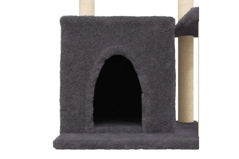 Vidaxl Cat Tree With Sisal Scratching Posts Dark Grey 83 Cm Vidaxl Cat Tree With Sisal Scratching Posts Dark Grey 83 Cm