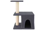 Vidaxl Cat Tree With Sisal Scratching Posts Dark Grey 48 Cm Vidaxl Cat Tree With Sisal Scratching Posts Dark Grey 48 Cm