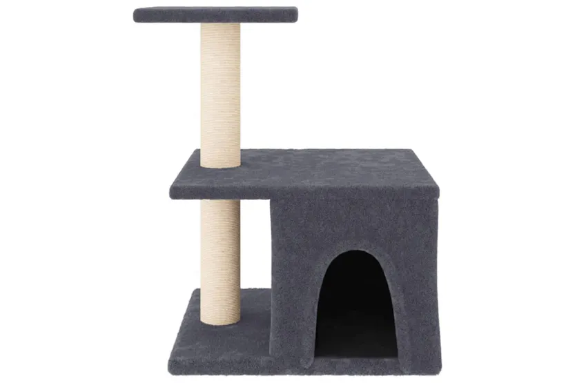 Vidaxl Cat Tree With Sisal Scratching Posts Dark Grey 48 Cm Vidaxl Cat Tree With Sisal Scratching Posts Dark Grey 48 Cm