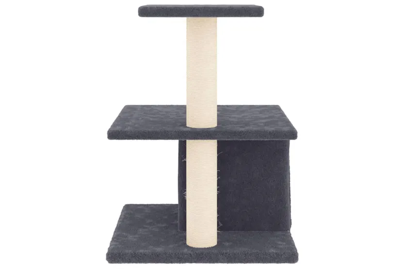 Vidaxl Cat Tree With Sisal Scratching Posts Dark Grey 48 Cm Vidaxl Cat Tree With Sisal Scratching Posts Dark Grey 48 Cm