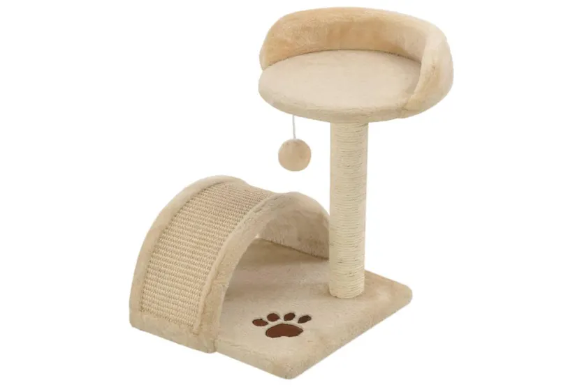 Vidaxl Cat Tree With Sisal Scratching Post 40 Cm Beige And Brown Vidaxl Cat Tree With Sisal Scratching Post 40 Cm Beige And Brown