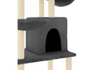 Vidaxl Cat Tree With Sisal Scratching Posts Dark Grey 180 Cm Vidaxl Cat Tree With Sisal Scratching Posts Dark Grey 180 Cm