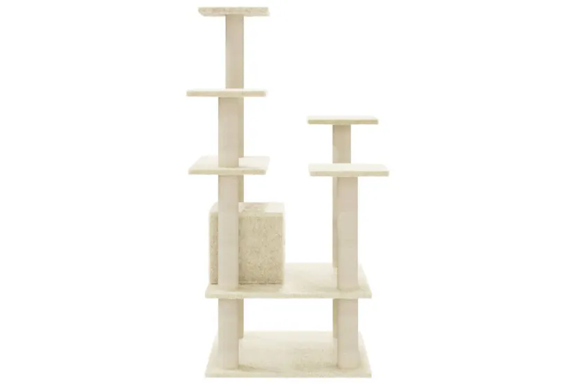 Vidaxl Cat Tree With Sisal Scratching Posts Cream 110 Cm Vidaxl Cat Tree With Sisal Scratching Posts Cream 110 Cm