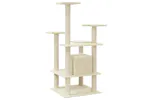 Vidaxl Cat Tree With Sisal Scratching Posts Cream 110 Cm Vidaxl Cat Tree With Sisal Scratching Posts Cream 110 Cm