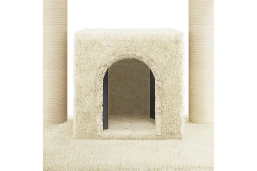 Vidaxl Cat Tree With Sisal Scratching Posts Cream 110 Cm Vidaxl Cat Tree With Sisal Scratching Posts Cream 110 Cm