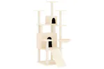 Vidaxl Cat Tree With Sisal Scratching Posts Cream 154 Cm Vidaxl Cat Tree With Sisal Scratching Posts Cream 154 Cm