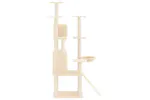Vidaxl Cat Tree With Sisal Scratching Posts Cream 154 Cm Vidaxl Cat Tree With Sisal Scratching Posts Cream 154 Cm