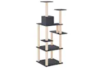 Vidaxl Cat Tree With Sisal Scratching Posts Dark Grey 153 Cm Vidaxl Cat Tree With Sisal Scratching Posts Dark Grey 153 Cm