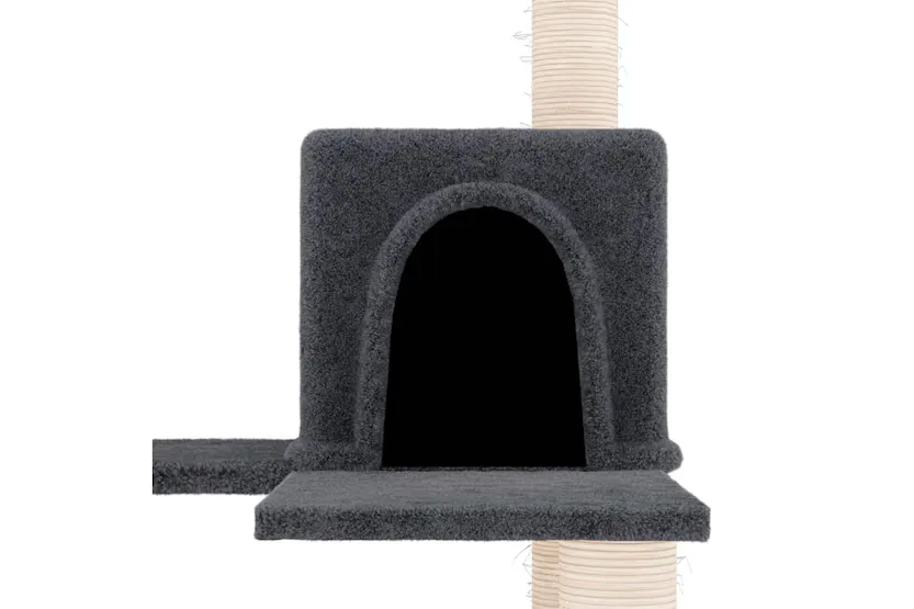 Vidaxl Cat Tree With Sisal Scratching Posts Dark Grey 153 Cm Vidaxl Cat Tree With Sisal Scratching Posts Dark Grey 153 Cm