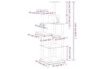 Vidaxl Cat Tree With Sisal Scratching Posts Dark Grey 153 Cm Vidaxl Cat Tree With Sisal Scratching Posts Dark Grey 153 Cm