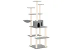 Vidaxl Cat Tree With Sisal Scratching Posts Light Grey 167 Cm Vidaxl Cat Tree With Sisal Scratching Posts Light Grey 167 Cm