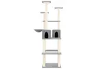 Vidaxl Cat Tree With Sisal Scratching Posts Light Grey 167 Cm Vidaxl Cat Tree With Sisal Scratching Posts Light Grey 167 Cm