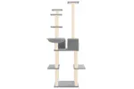 Vidaxl Cat Tree With Sisal Scratching Posts Light Grey 167 Cm Vidaxl Cat Tree With Sisal Scratching Posts Light Grey 167 Cm