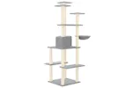 Vidaxl Cat Tree With Sisal Scratching Posts Light Grey 167 Cm Vidaxl Cat Tree With Sisal Scratching Posts Light Grey 167 Cm