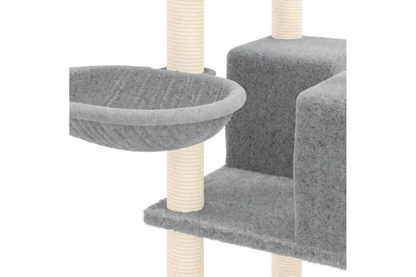 Vidaxl Cat Tree With Sisal Scratching Posts Light Grey 167 Cm Vidaxl Cat Tree With Sisal Scratching Posts Light Grey 167 Cm
