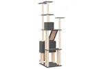 Vidaxl Cat Tree With Sisal Scratching Posts Dark Grey 190 Cm Vidaxl Cat Tree With Sisal Scratching Posts Dark Grey 190 Cm