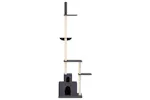 Vidaxl Floor To Ceiling Cat Tree Dark Grey 2505-2765 Cm Vidaxl Floor To Ceiling Cat Tree Dark Grey 2505-2765 Cm