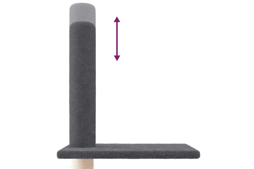 Vidaxl Floor To Ceiling Cat Tree Dark Grey 2505-2765 Cm Vidaxl Floor To Ceiling Cat Tree Dark Grey 2505-2765 Cm