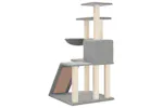Vidaxl Cat Tree With Sisal Scratching Posts Light Grey 94 Cm Vidaxl Cat Tree With Sisal Scratching Posts Light Grey 94 Cm