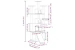 Vidaxl Cat Tree With Sisal Scratching Posts Dark Grey 175 Cm Vidaxl Cat Tree With Sisal Scratching Posts Dark Grey 175 Cm