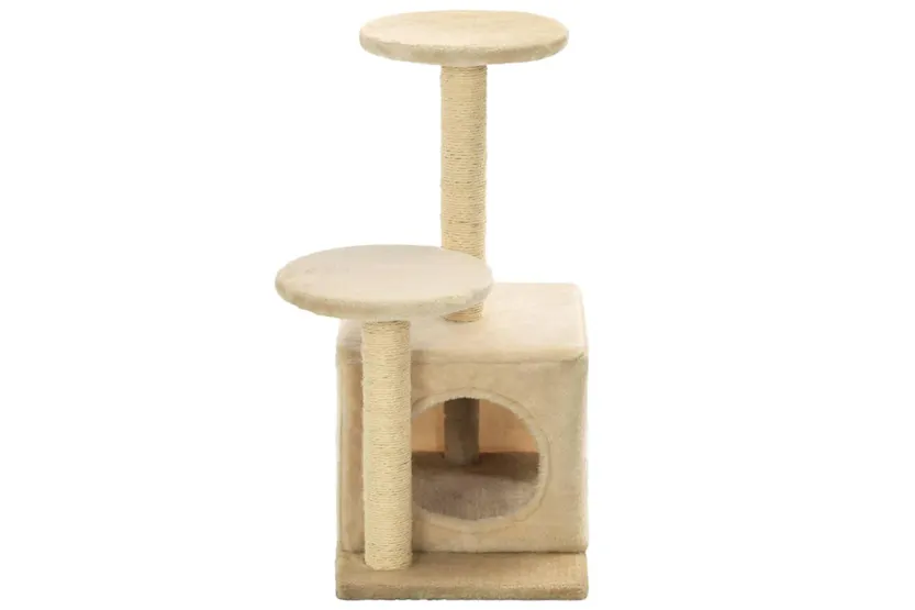 Vidaxl Cat Tree With Sisal Scratching Posts 60 Cm Beige Vidaxl Cat Tree With Sisal Scratching Posts 60 Cm Beige