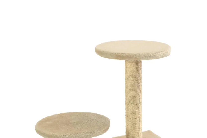 Vidaxl Cat Tree With Sisal Scratching Posts 60 Cm Beige Vidaxl Cat Tree With Sisal Scratching Posts 60 Cm Beige