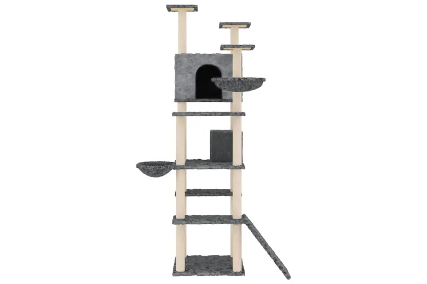 Vidaxl Cat Tree With Sisal Scratching Posts Dark Grey 191 Cm Vidaxl Cat Tree With Sisal Scratching Posts Dark Grey 191 Cm