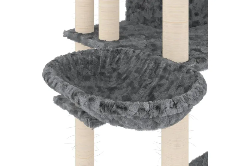 Vidaxl Cat Tree With Sisal Scratching Posts Dark Grey 191 Cm Vidaxl Cat Tree With Sisal Scratching Posts Dark Grey 191 Cm