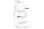 Vidaxl Cat Tree With Sisal Scratching Posts Dark Grey 191 Cm Vidaxl Cat Tree With Sisal Scratching Posts Dark Grey 191 Cm