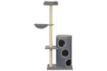 Vidaxl Cat Tree With Sisal Scratching Posts Grey 148 Cm Vidaxl Cat Tree With Sisal Scratching Posts Grey 148 Cm