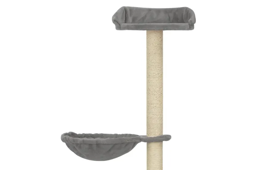 Vidaxl Cat Tree With Sisal Scratching Posts Grey 148 Cm Vidaxl Cat Tree With Sisal Scratching Posts Grey 148 Cm