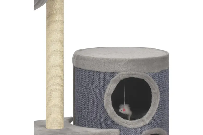 Vidaxl Cat Tree With Sisal Scratching Posts Grey 148 Cm Vidaxl Cat Tree With Sisal Scratching Posts Grey 148 Cm