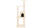 Vidaxl Cat Tree With Sisal Scratching Posts Cream 105 Cm Vidaxl Cat Tree With Sisal Scratching Posts Cream 105 Cm