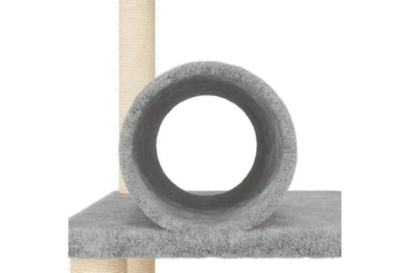 Vidaxl Cat Tree With Sisal Scratching Posts Light Grey 136 Cm Vidaxl Cat Tree With Sisal Scratching Posts Light Grey 136 Cm