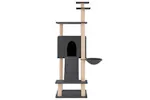 Vidaxl Cat Tree With Sisal Scratching Posts Dark Grey 153 Cm Vidaxl Cat Tree With Sisal Scratching Posts Dark Grey 153 Cm