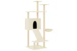 Vidaxl Cat Tree With Sisal Scratching Posts Cream 153 Cm Vidaxl Cat Tree With Sisal Scratching Posts Cream 153 Cm