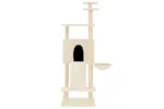 Vidaxl Cat Tree With Sisal Scratching Posts Cream 153 Cm Vidaxl Cat Tree With Sisal Scratching Posts Cream 153 Cm