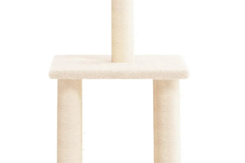 Vidaxl Cat Tree With Sisal Scratching Posts Cream 855 Cm Vidaxl Cat Tree With Sisal Scratching Posts Cream 855 Cm