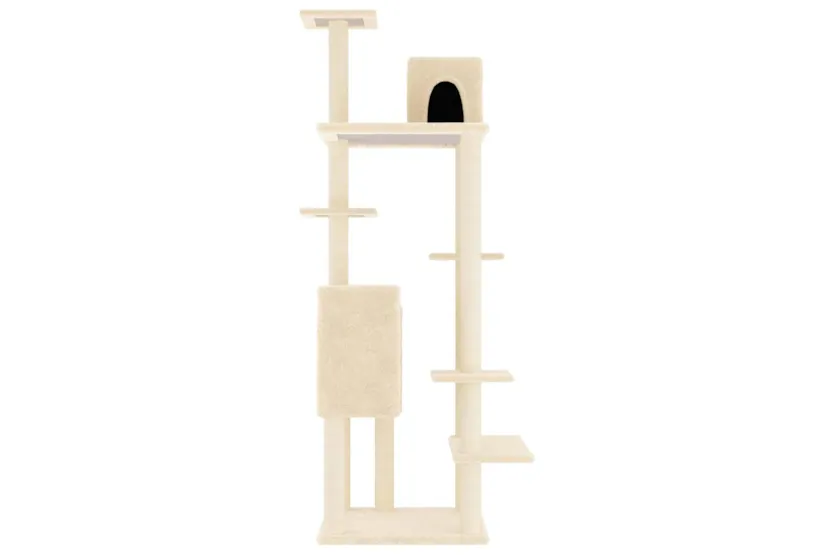 Vidaxl Cat Tree With Sisal Scratching Posts Cream 154 Cm Vidaxl Cat Tree With Sisal Scratching Posts Cream 154 Cm