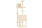 Vidaxl Cat Tree With Sisal Scratching Posts Cream 154 Cm Vidaxl Cat Tree With Sisal Scratching Posts Cream 154 Cm