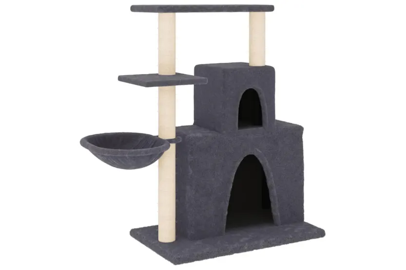 Vidaxl Cat Tree With Sisal Scratching Posts Dark Grey 83 Cm Vidaxl Cat Tree With Sisal Scratching Posts Dark Grey 83 Cm
