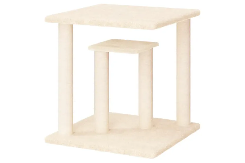 Vidaxl Cat Scratching Posts With Platforms Cream 50 Cm Vidaxl Cat Scratching Posts With Platforms Cream 50 Cm